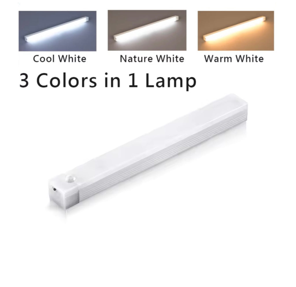 Smart Motion Sensor LED Light – USB Rechargeable | 3 Color Modes
