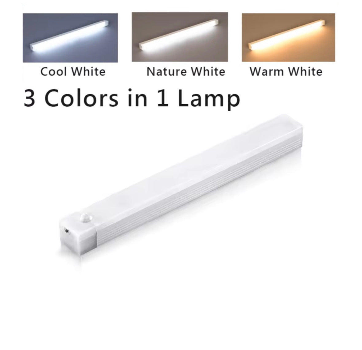 Smart Motion Sensor LED Light – USB Rechargeable | 3 Color Modes