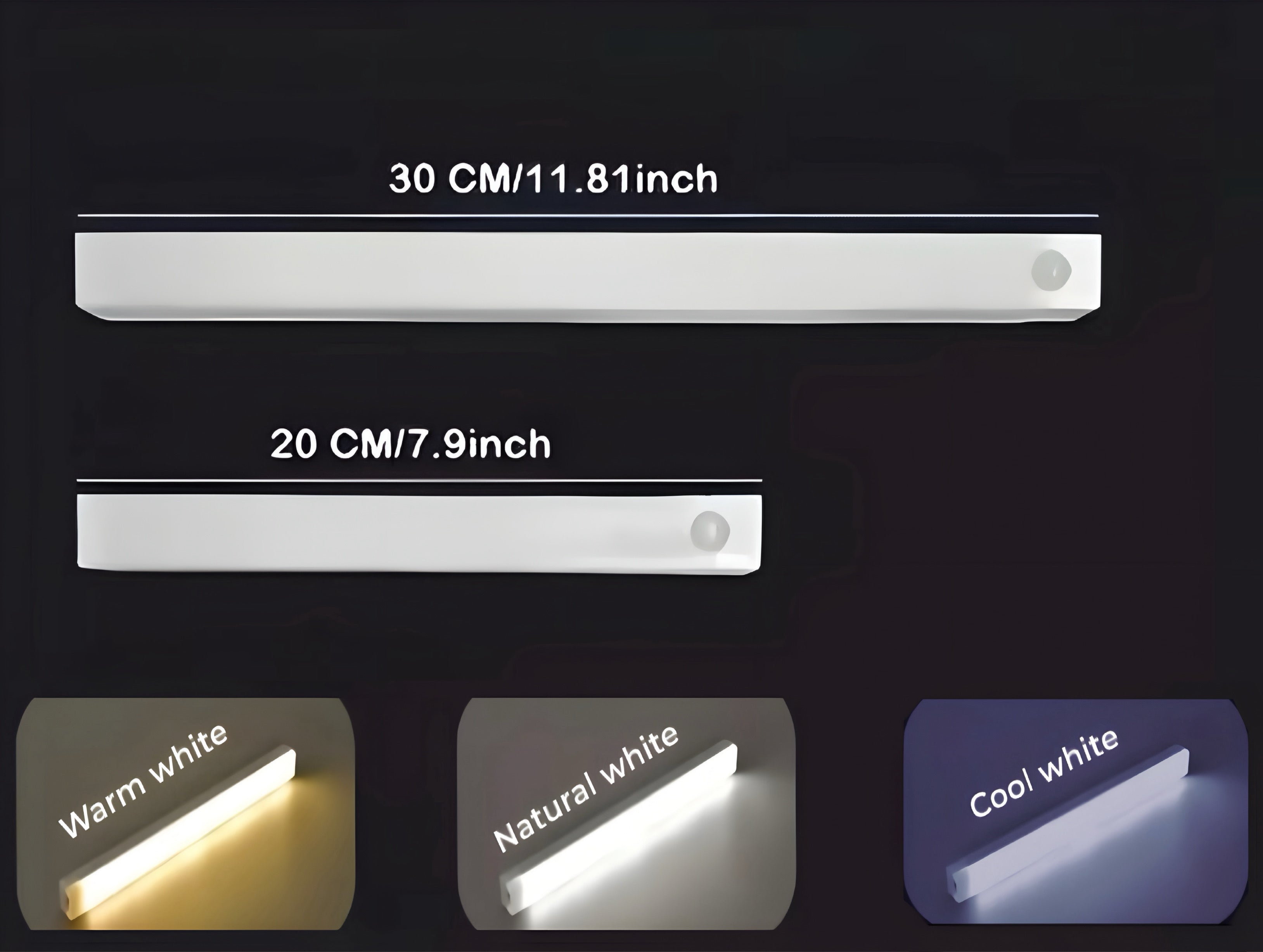 Smart Motion Sensor LED Light – USB Rechargeable | 3 Color Modes